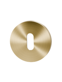 Set sleutelrozetten Entree rond - PVD Mat messing