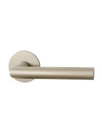 Deurkrukset Entree L-haaks model (rond rozet) - Champagne blend