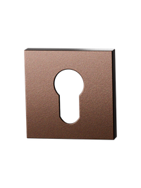 Set cilinderrozetten vierkant - Bronze blend