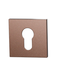 Set cilinderrozetten Entree vierkant - Bronze blend