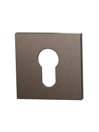 Set cilinderrozetten Entree vierkant - Dark blend