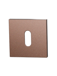 Set sleutelrozetten Entree vierkant - Bronze blend