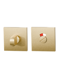 Toiletgarnituur Entree vierkant - PVD Mat messing